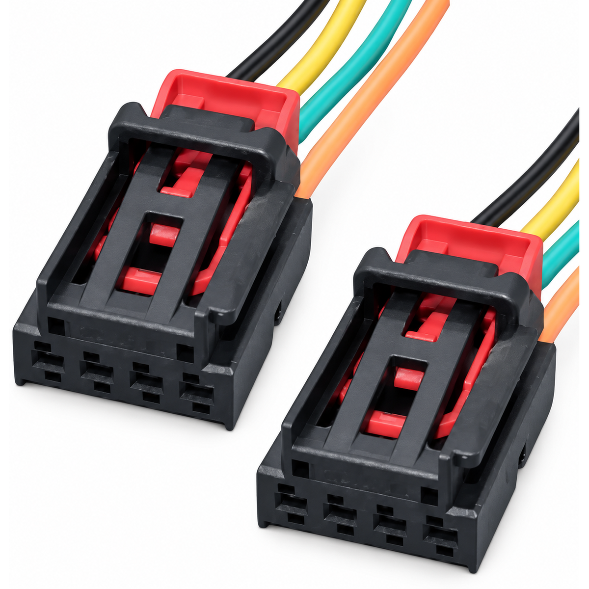 2x Tail Light Lamp 4 Pin Connector Plug Repair Fits VW AUDI SEAT SKODA 7N0972704 – 2x/Z80.G/Cable – image 2