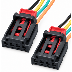 2x Tail Light Lamp 4 Pin Connector Plug Repair Fits VW AUDI SEAT SKODA 7N0972704 – 2x/Z80.G/Cable – image 2