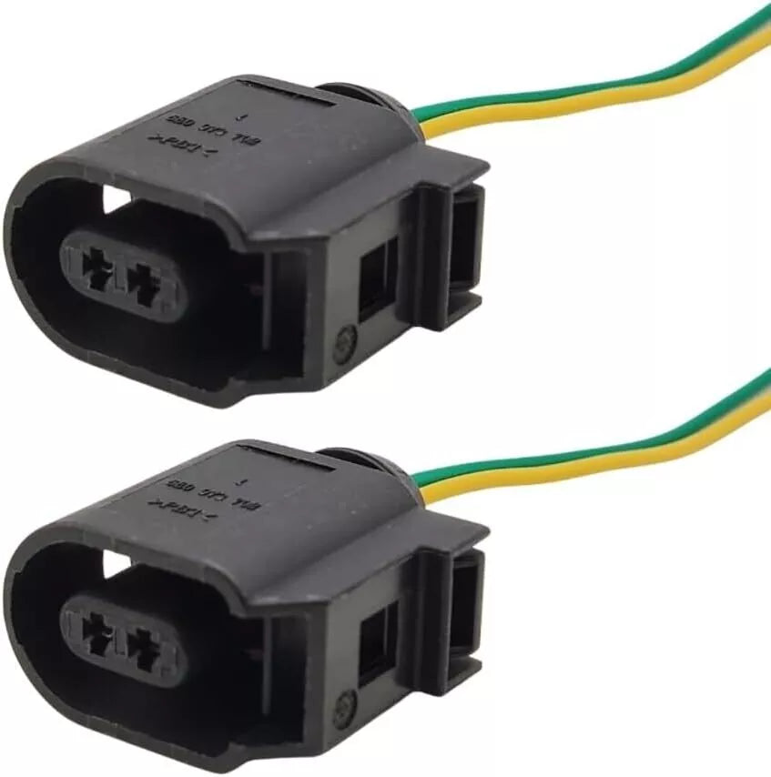 2x Female 2 Pin Pre-wired Connectors for VW Audi Seat Skoda ABS Sensor 6E0973702
