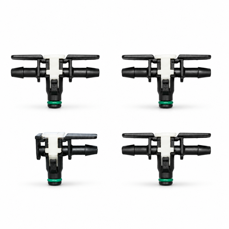 Injector Return Leak Off Connector Kit for Audi A3 2.0 TDI Diesel Fuel 3 T's 1 L – 3xS104+1xAX0210/3T-1L – image 2
