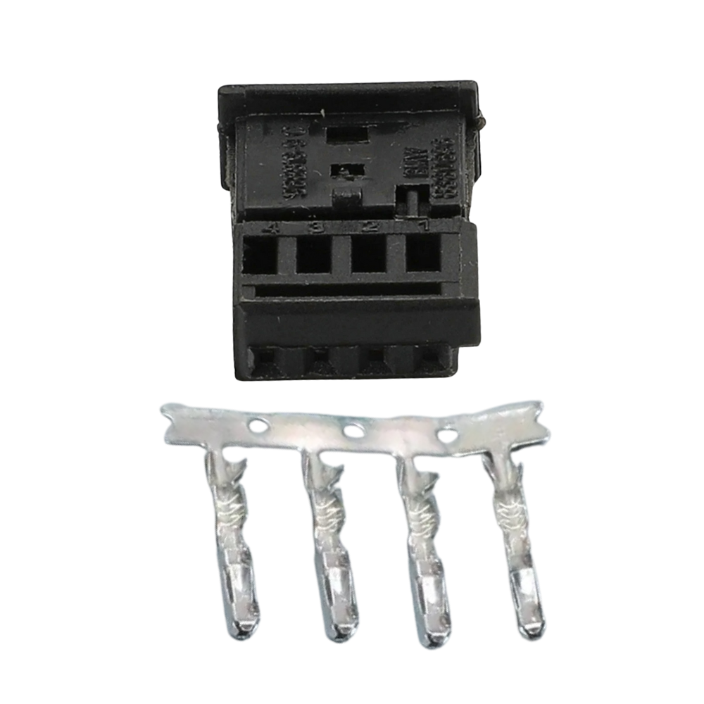 4-Pole / Pin Connector Plug and Terminal Pins for BMW Wiring Cable 611
