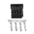 4-Pole / Pin Connector Plug and Terminal Pins for BMW Wiring Cable 61138380696