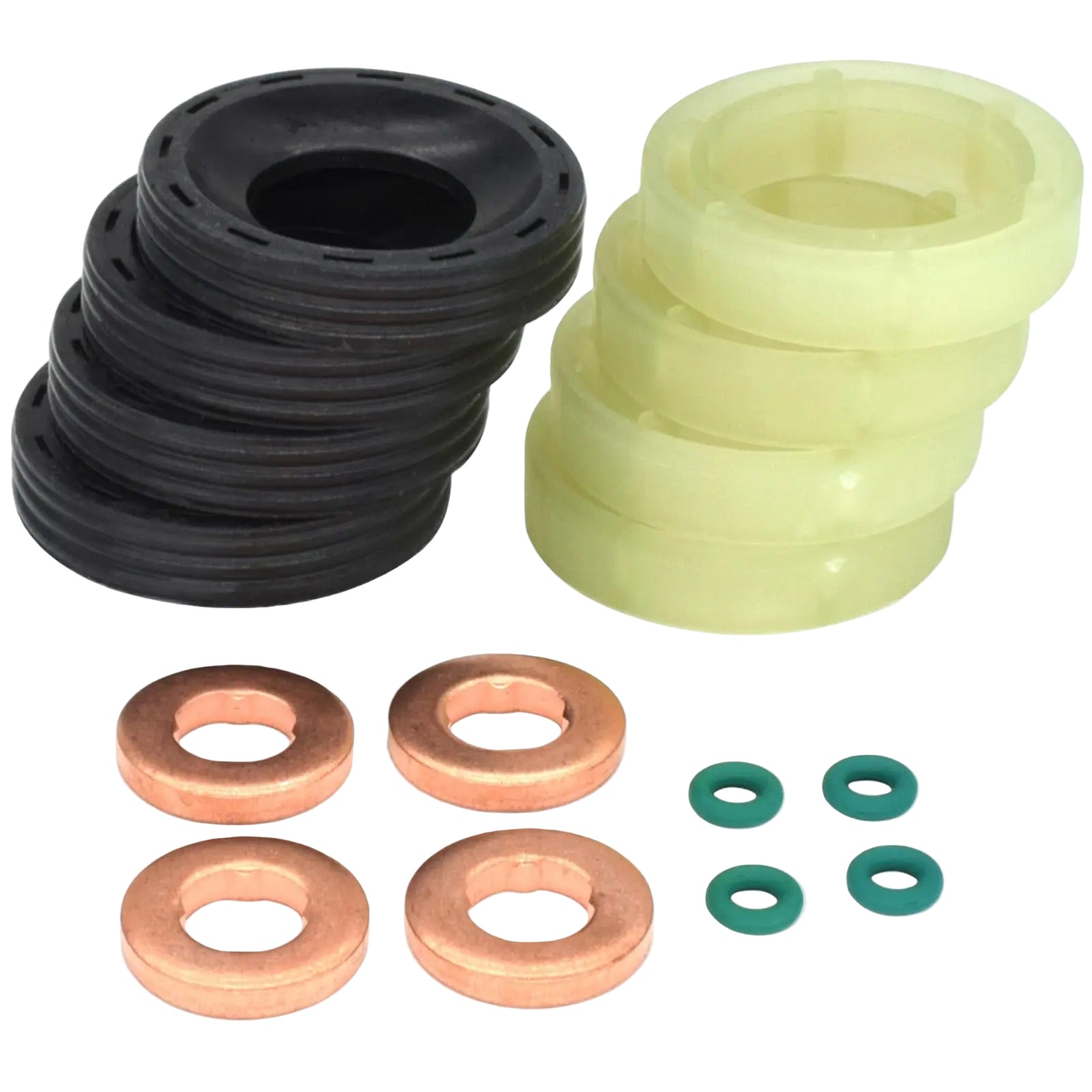 Seal Washer Oring Kit For Fuel Injector For Ford C-Max Focus Fiesta 1.6 Tdci