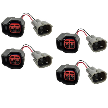 4X Einspritzdüsen-Steckeradapter Buchse EV14 EV6 USCAR auf Denso