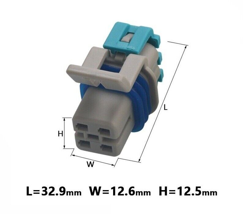4 Pin For Delphi GM LS2 O2 Male Female Plug Connector Oxygen Sensor 15