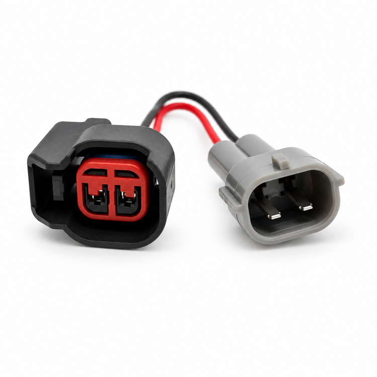 2 Pin 4PCS Fuel Injector Connector Plug Adaptors Female EV14 EV6 USCAR to Denso – 4x HOT/B10.G – image 8