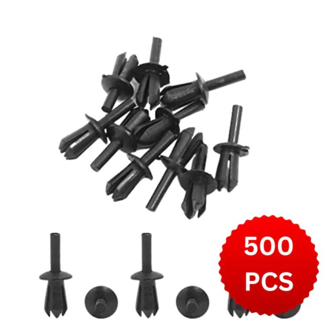 500pcs For BMW 5mm Plastic Rivet Clips for Trims, Wheel Arch Liner/Lining & Mouldings