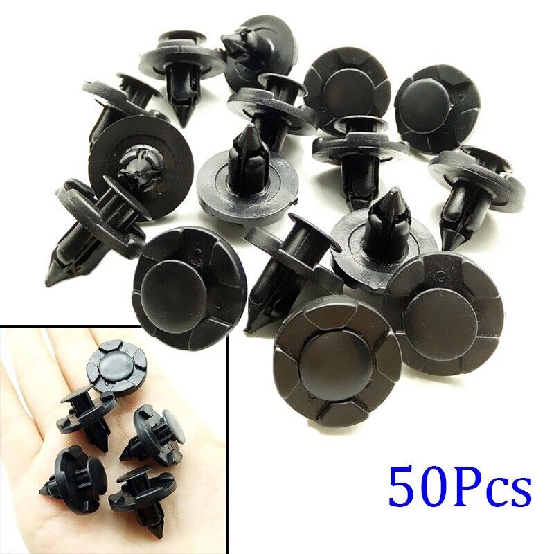 50pcs Wheel Arch Clips Bumper Inner Lining Wing Trim 8mm For Nissan 01