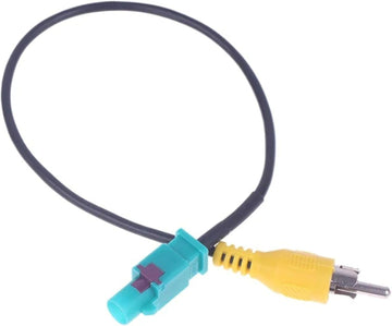 Fakra Z Male to RCA Male Adapter Cable for Mercedes-Benz COMAND PCM 2.1 3.0 NTG 2.5 4.0 4.5 Reversing Camera Adapter Lead (Fakra Z Male to RCA Male)