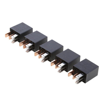 Lot de 5 relais de voiture robustes 12 V 30 A à 5 broches SPDT Kit de relais multifonction standard