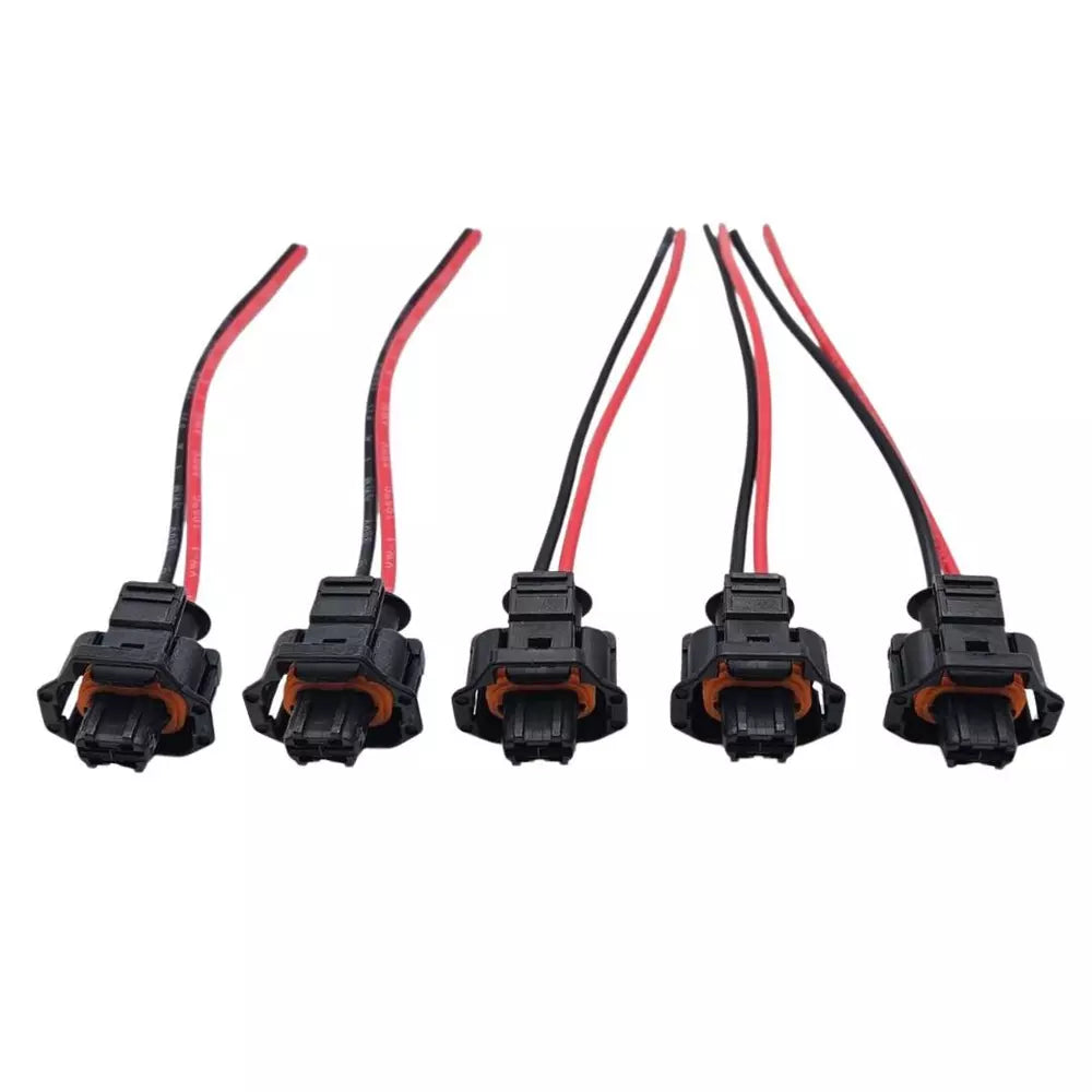 5pcs For Volvo XC90 2.4D / 2 Pin Pre-Wired Connector for Bosch Diesel Injectors Plug