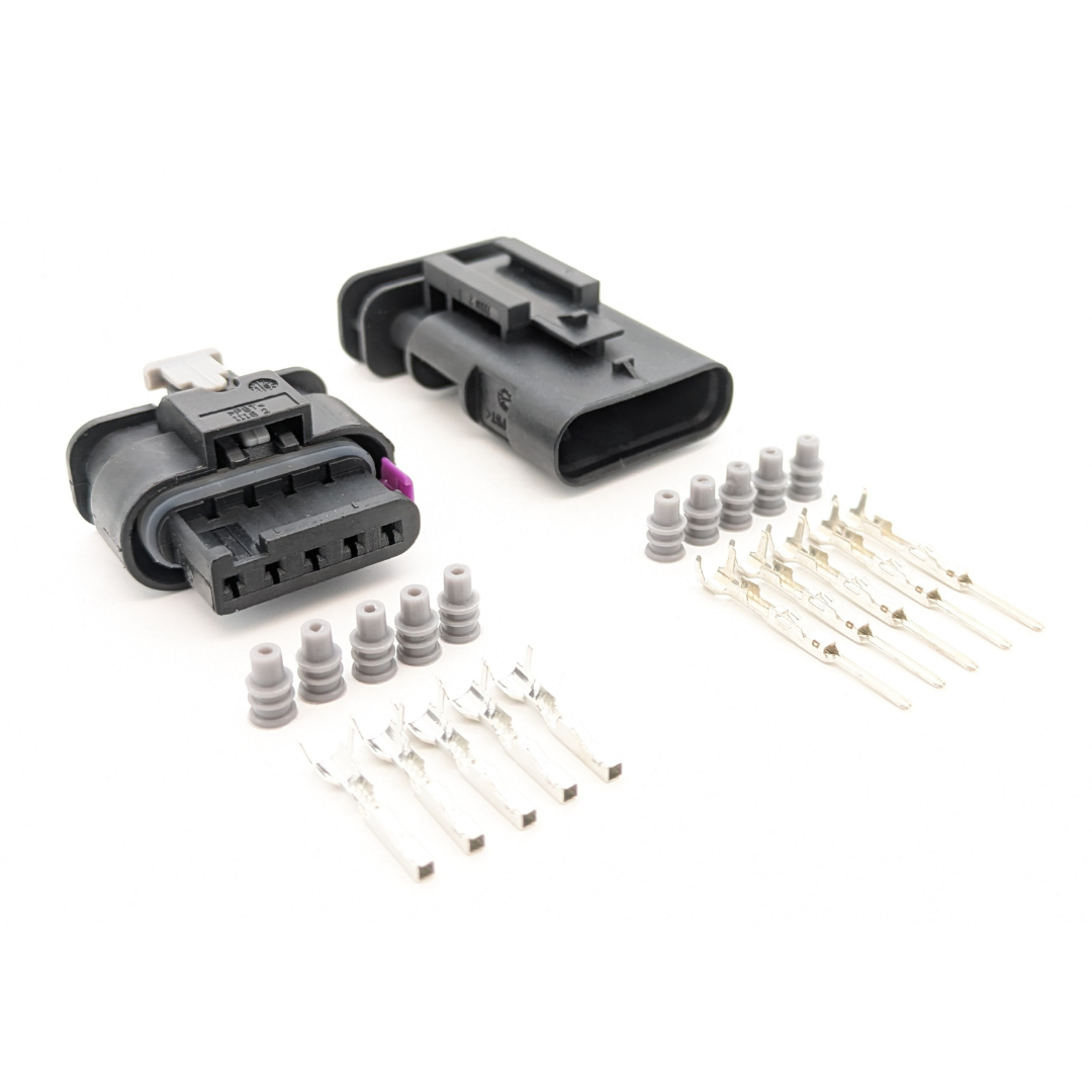 5 Pin Connector Plug Set for Mass Air Flow Meter Sensor MAF Harness for VW Audi Seat Skoda Porsche 1-1718806-1 4F0973705 8K0973205