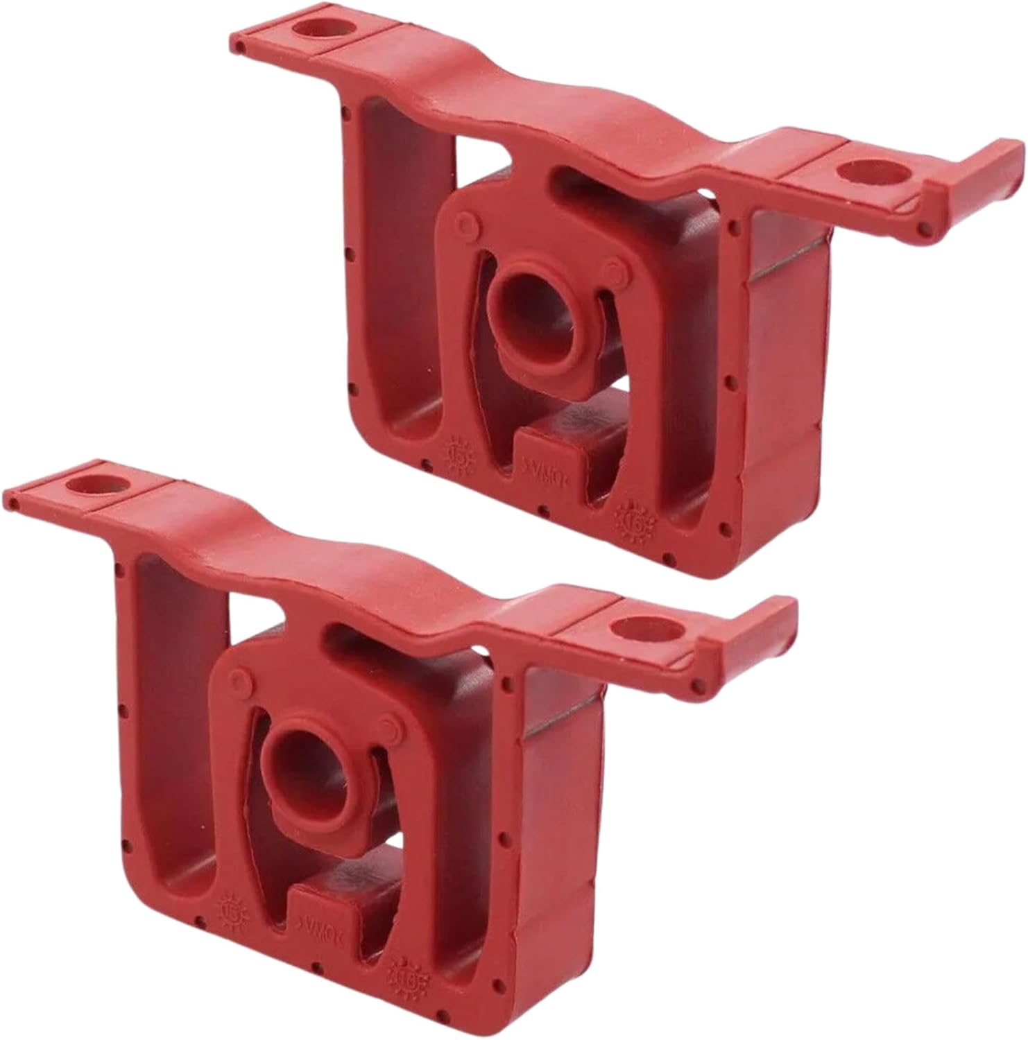 2pcs Exhaust Pipe Rubber Mount Bracket Hanger for VW Audi 1.9/2.0 TDI - 1J0253144F - Red