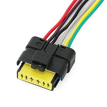6 Pin Rear Tail Light Connector Prewired Plug Wiring Fits Nissan Micra III (K12)