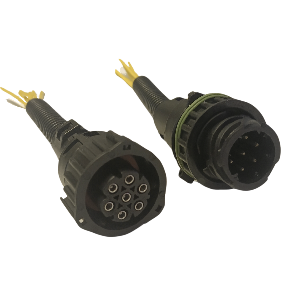 6/7 Pin Connector Plug Set for Rear Tail Light Lamps For MAN, DAF Sprinter Luton