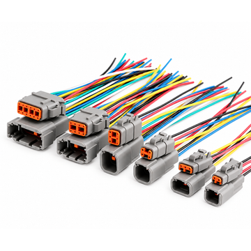 Deutsch DTM 2/3/4/6/8/12 Pin Pre-wired Electrical Wire Connector Set 20-24 AWG