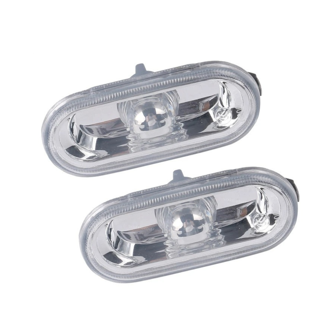 Pair Left & Right Crystal Clear Side Indicator Repeaters for VW T5 2003-2010 7E0949117