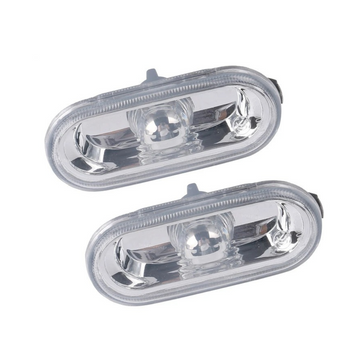 Paire de répétiteurs de clignotants latéraux transparents gauche et droit pour VW T5 2003-2010 7E0949117