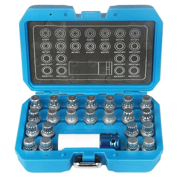 23pcs Locking Wheel Nut Key Tool Set for VAG VW Audi Seat Skoda Porsche