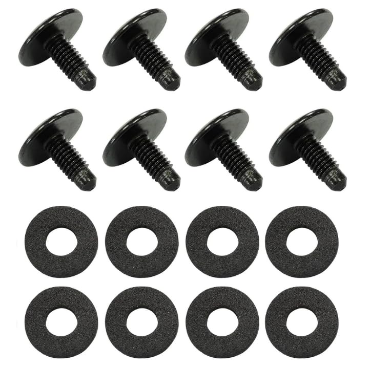 White Plastic Trim Be In Your Mind 50Pcs Vehicle Bumper Side Skirt Sills Trim Clips Plastic Push-Type Rivets Fasteners 96057846 Fits 7mm Hole Black Plastic Car Trim Clips - Foto 5