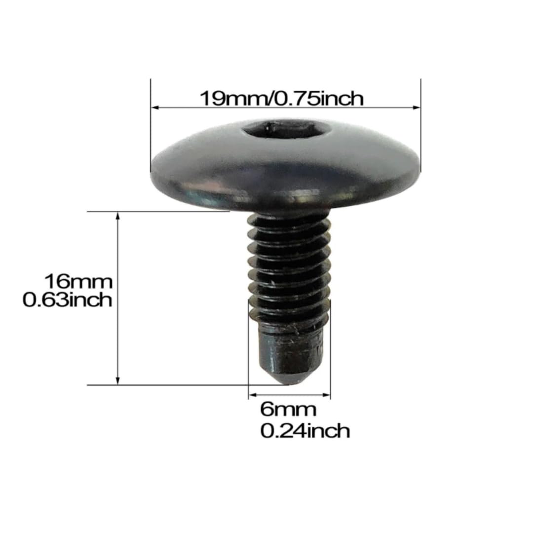 8x Car Roof Blanking Hex Bolts WHT006148 for VW Amaro-k Camper Multiva