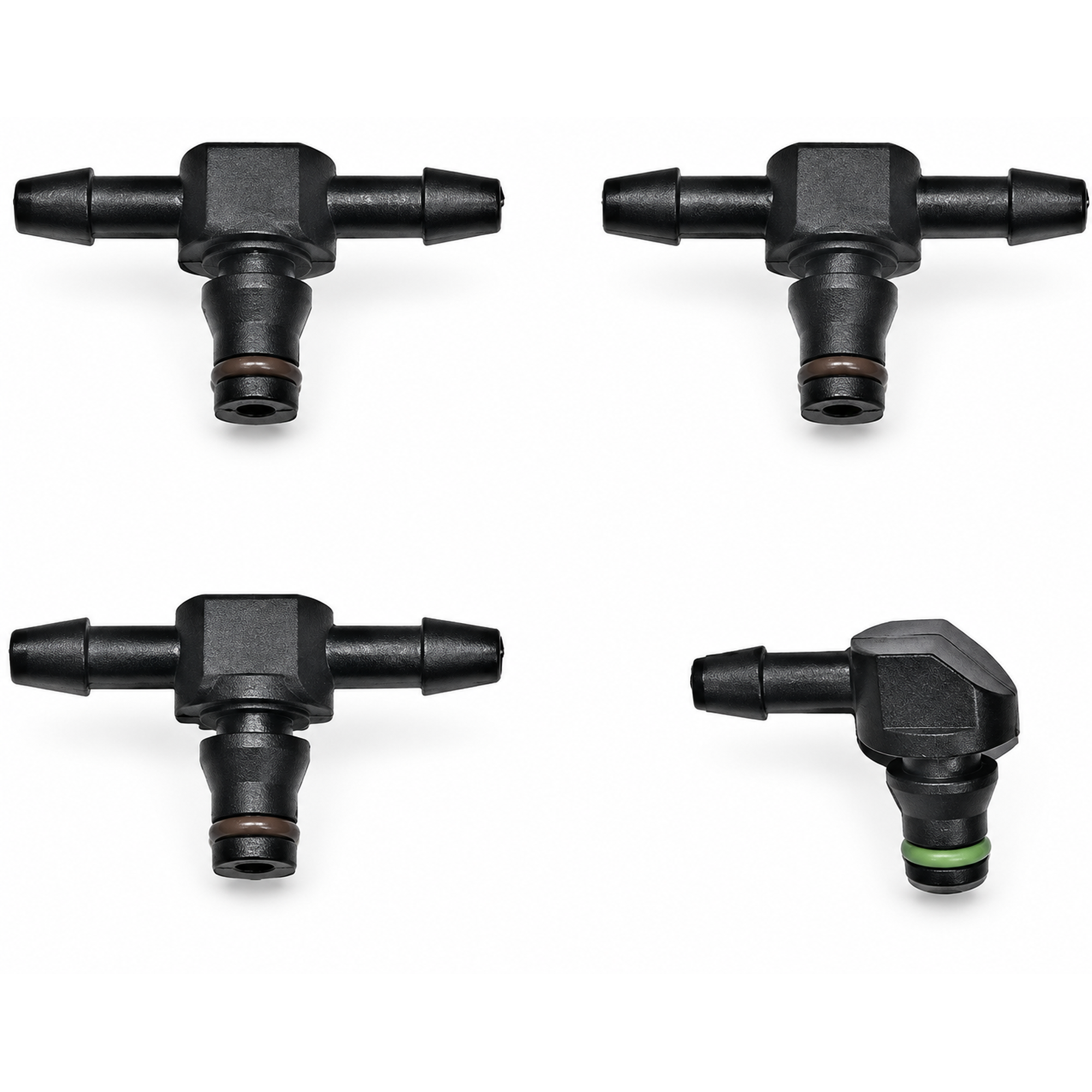 4 x Common Rail Diesel Injector Leak Off Pipe return Connectors Bosch 110 2237/3T/1L – A18/S3/3T/1L – image 1