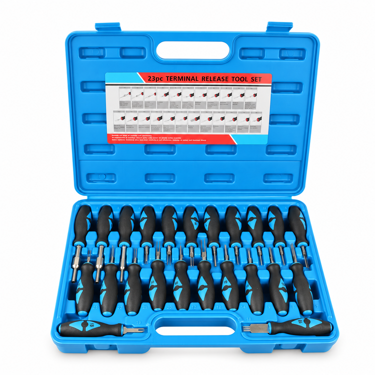 23pcs Set Universal Automotive Terminal Release Removal Tool Kit Car Electrical Wiring Crimp Connector Pin Extractor Kit Remover