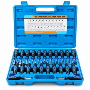 23pcs Set Universal Automotive Terminal Release Removal Tool Kit Car Electrical Wiring Crimp Connector – AJ/M333 – image 1