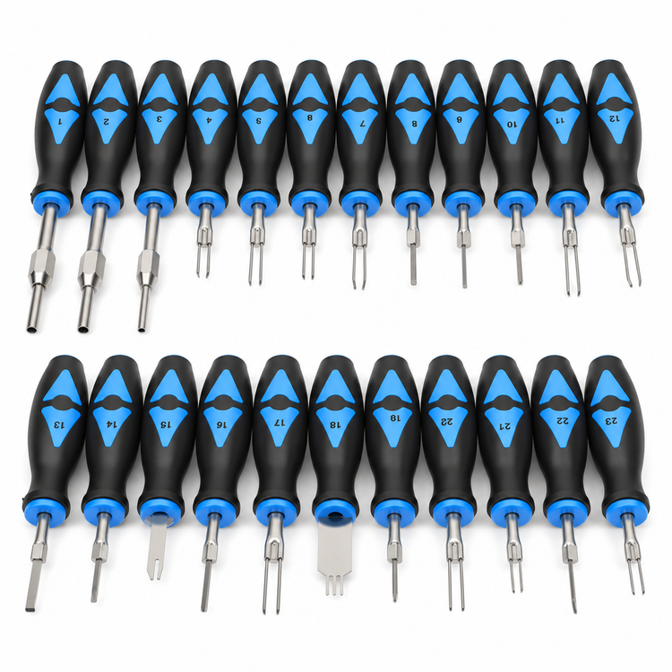 23pcs Set Universal Automotive Terminal Release Removal Tool Kit Car Electrical Wiring Crimp Connector – AJ/M333 – image 4