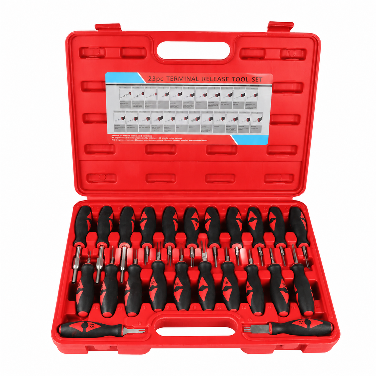 23pcs Set Universal Automotive Terminal Release Removal Tool Kit Car Electrical Wiring Crimp Connector – AJ/M333 – image 10