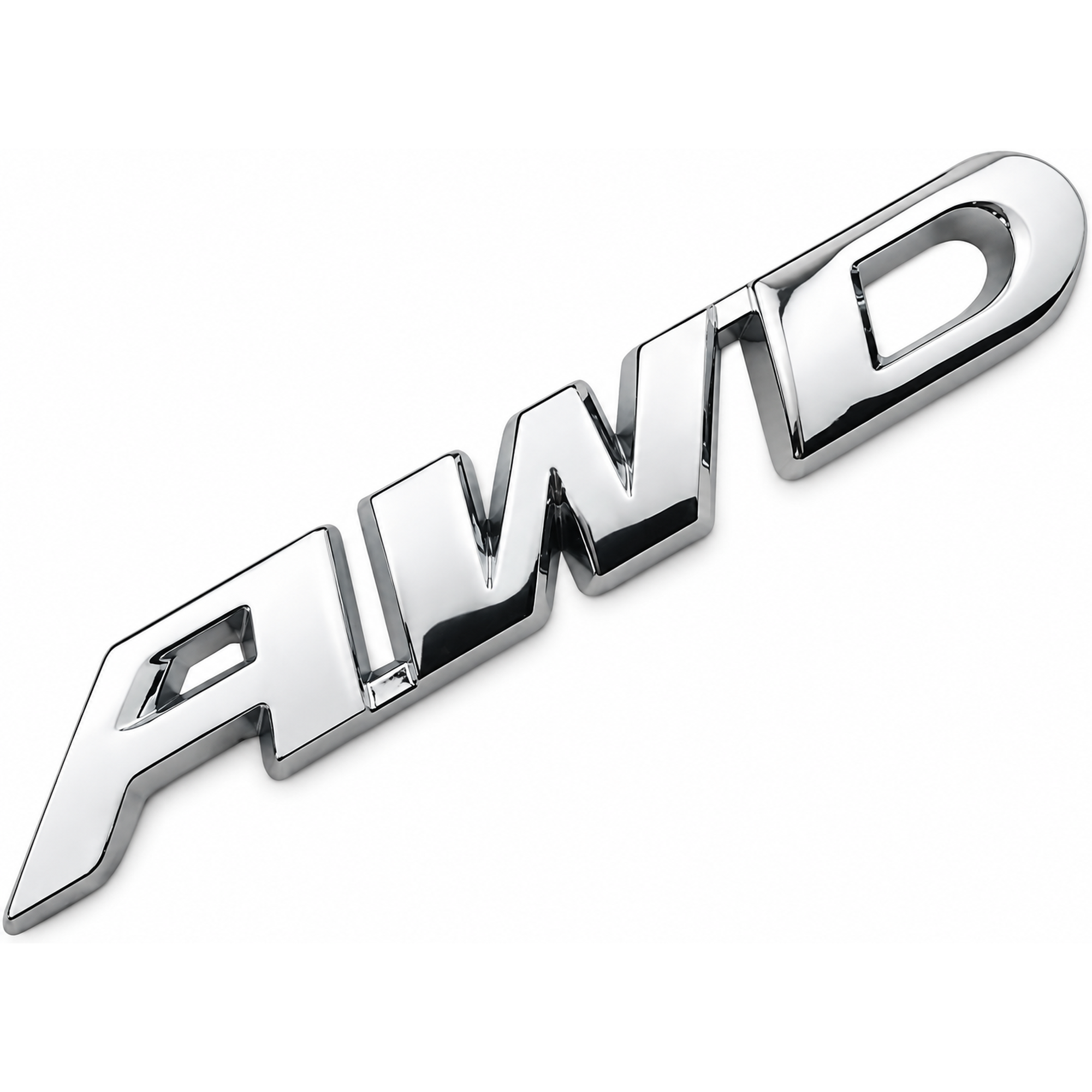 Silver AWD Metal Badge 3D Emblem Sticker for All Wheel Drive 4x4 Cars 93mm – AMZ-41/AWD-BADGE – image 1