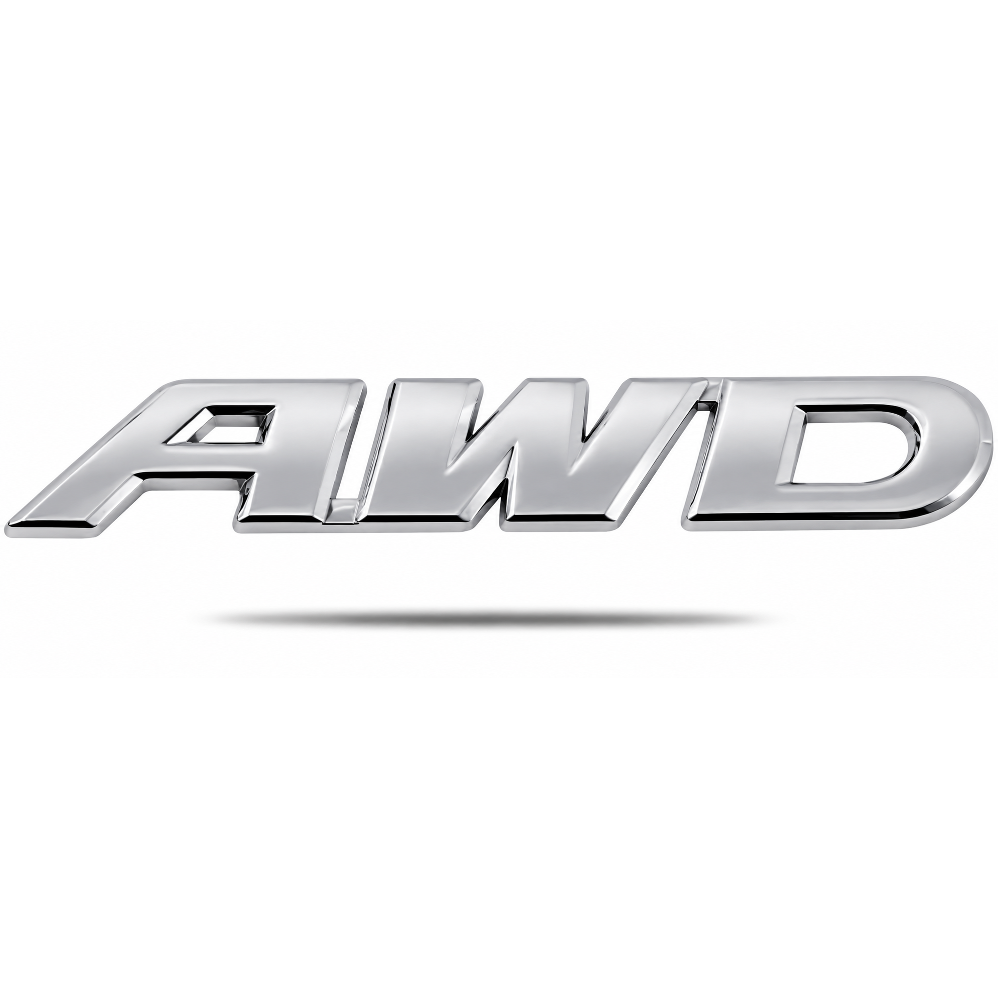 Silver AWD Metal Badge 3D Emblem Sticker for All Wheel Drive 4x4 Cars 93mm – AMZ-41/AWD-BADGE – image 3
