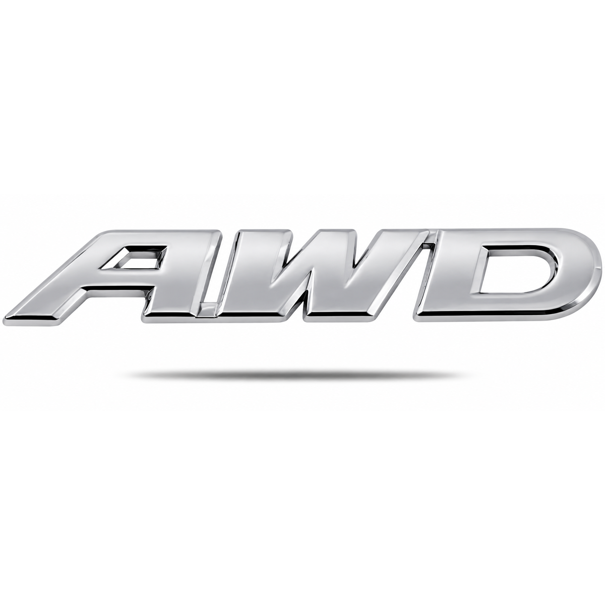 Silver AWD Metal Badge 3D Emblem Sticker for All Wheel Drive 4x4 Cars 93mm – AMZ-41/AWD-BADGE – image 3