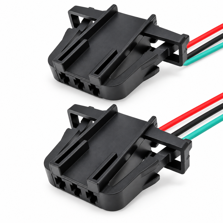 3 Pin Tail Light Connector Plug Set w/ Wires for VW 3B0972703 Male & Female – AX0030/3Pin – image 1
