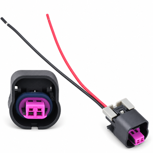 2 Pin VVT Solenoid Connector Plug for Opel Buick Chevy w/ Wires Waterproof