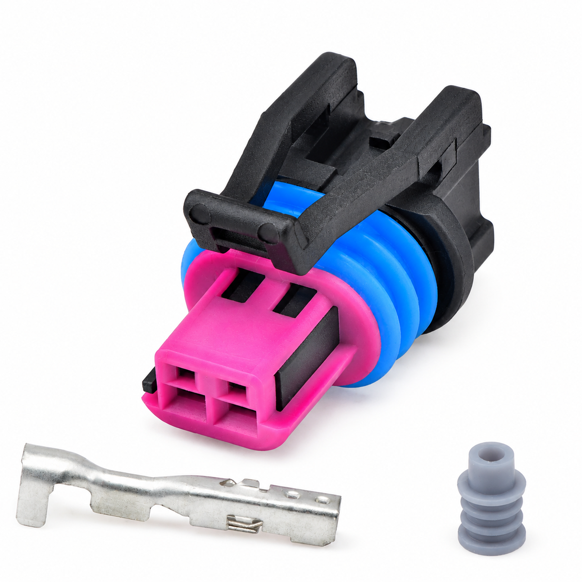 2 Pin Auto Connector Plug – Fits Camshaft Intake/Exhaust Valve Solenoid & Turn Signal Wiring Harness – – AX0061 – image 8