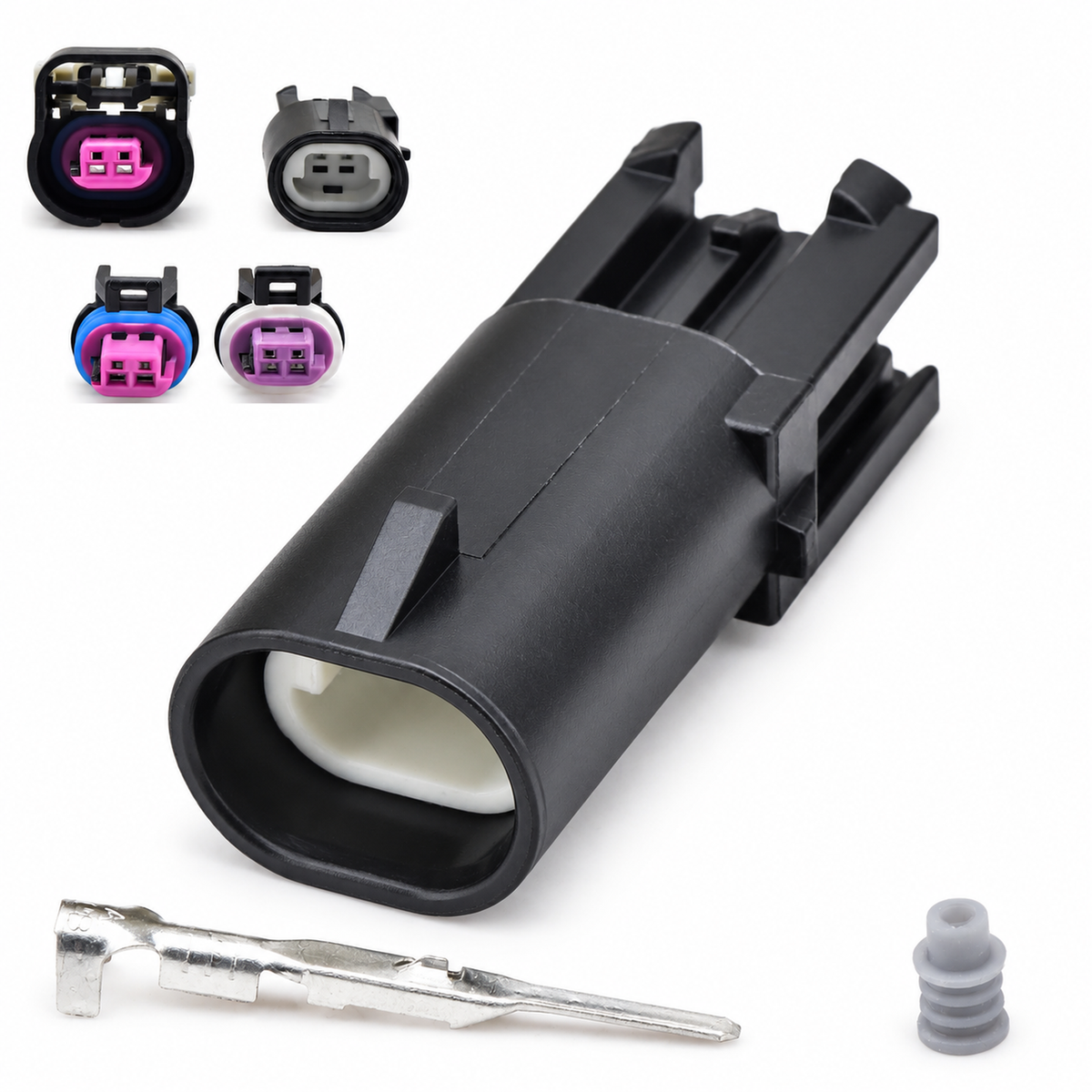 2 Pin Auto Connector Plug – Fits Camshaft Intake/Exhaust Valve Solenoid & Turn Signal Wiring Harness – – AX0061 – image 14