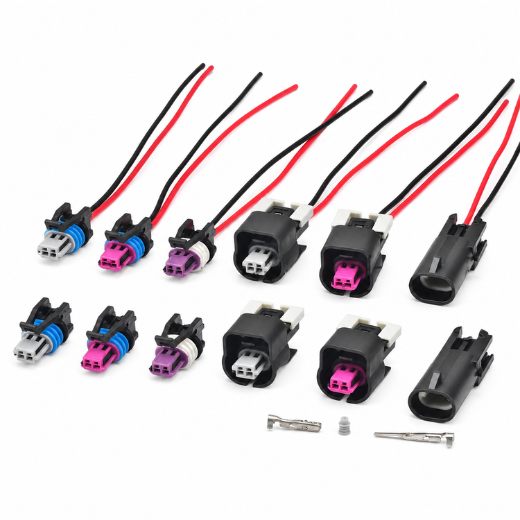 2 Pin Auto Connector Plug – Fits Camshaft Intake/Exhaust Valve Solenoid & Turn Signal Wiring Harness – – AX0061 – image 15