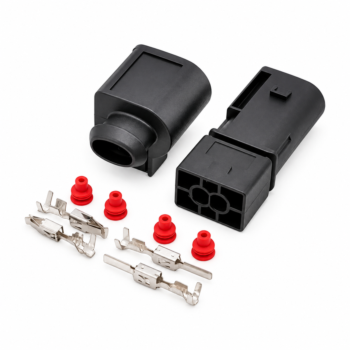 2 Pin Male & Female 3.5mm Electrical Connector for VW Audi Horn Wiring 4D0971992 – AX0085+AX0089/2pin – image 2