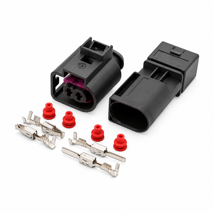 2 Pin Male & Female 3.5mm Electrical Connector for VW Audi Horn Wiring 4D0971992 – AX0085+AX0089/2pin – image 6