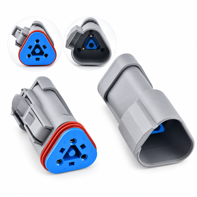 3 Pin Deutsch Waterproof Connector Plug DT04-3P DT06-3S w/ 120Ω Resisto
