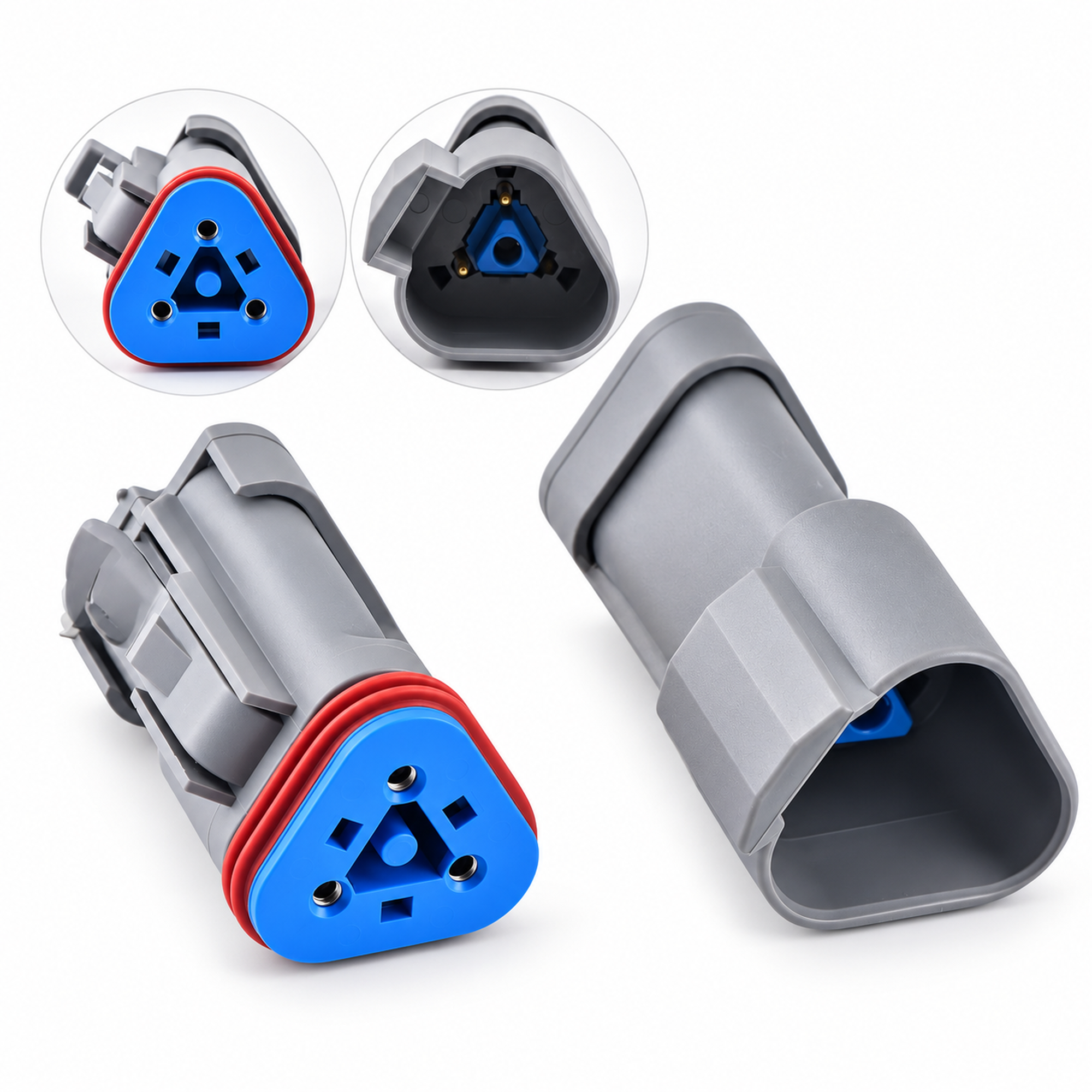 3 Pin Deutsch Waterproof Connector Plug DT04-3P DT06-3S w/ 120Ω Resisto – AX0130/3Pin – image 4