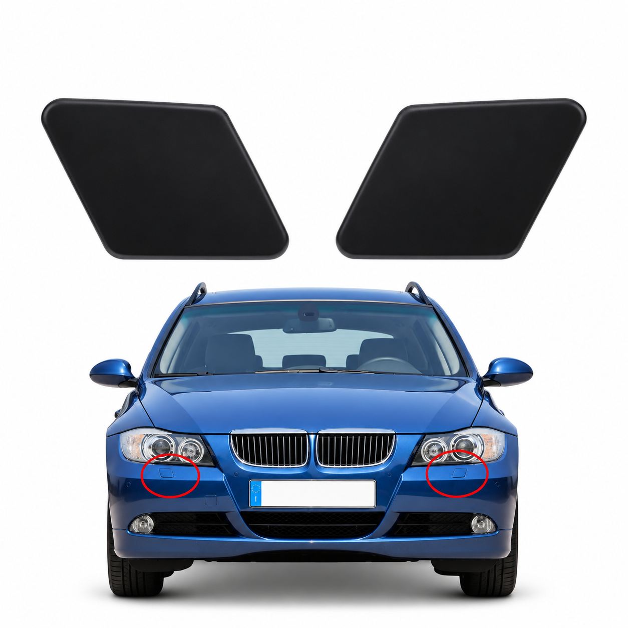 Front Bumper Headlamp Washer Nozzle Cover for BMW E90 E91 320i 325i 330i 328i