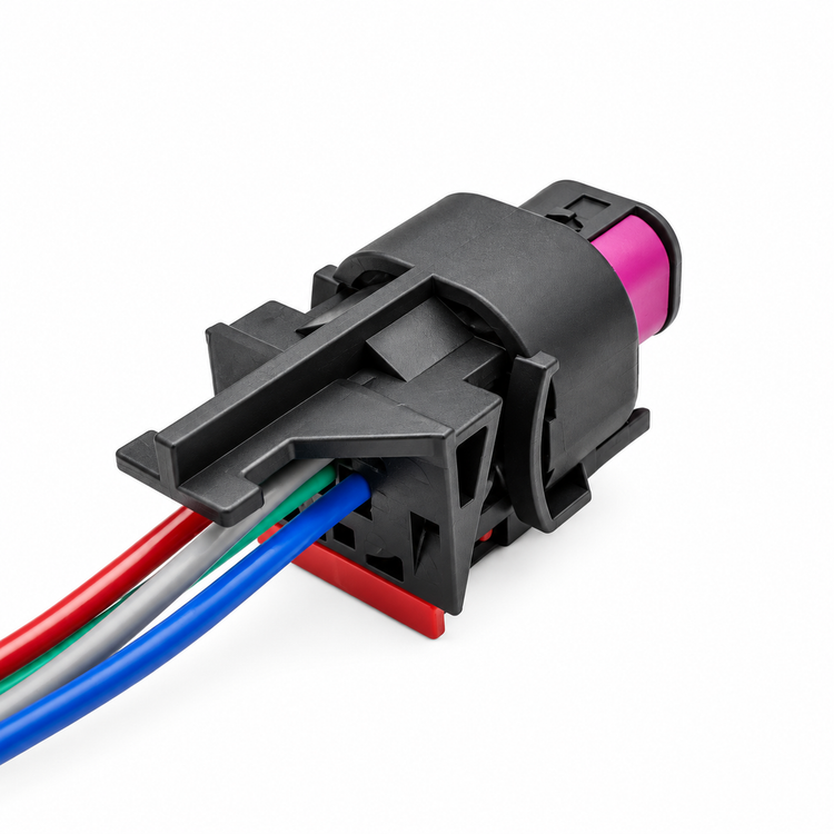 3C0973704 Pre-wired 4 Pin Door Connector for VW Audi Skoda Seat 0090-515 – AX0219/prewired – image 1