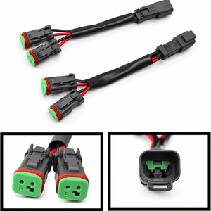 Deutsch 2 Pin Y Adapter Lead DT DTP Connector Male Female Waterproof – AX0240 – image 6