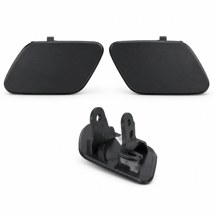 Headlight Washer Nozzle Spray Jet Cover Right & Left Unpainted Caps for front Bumper 51657199141 – AX0256/pair – image 1