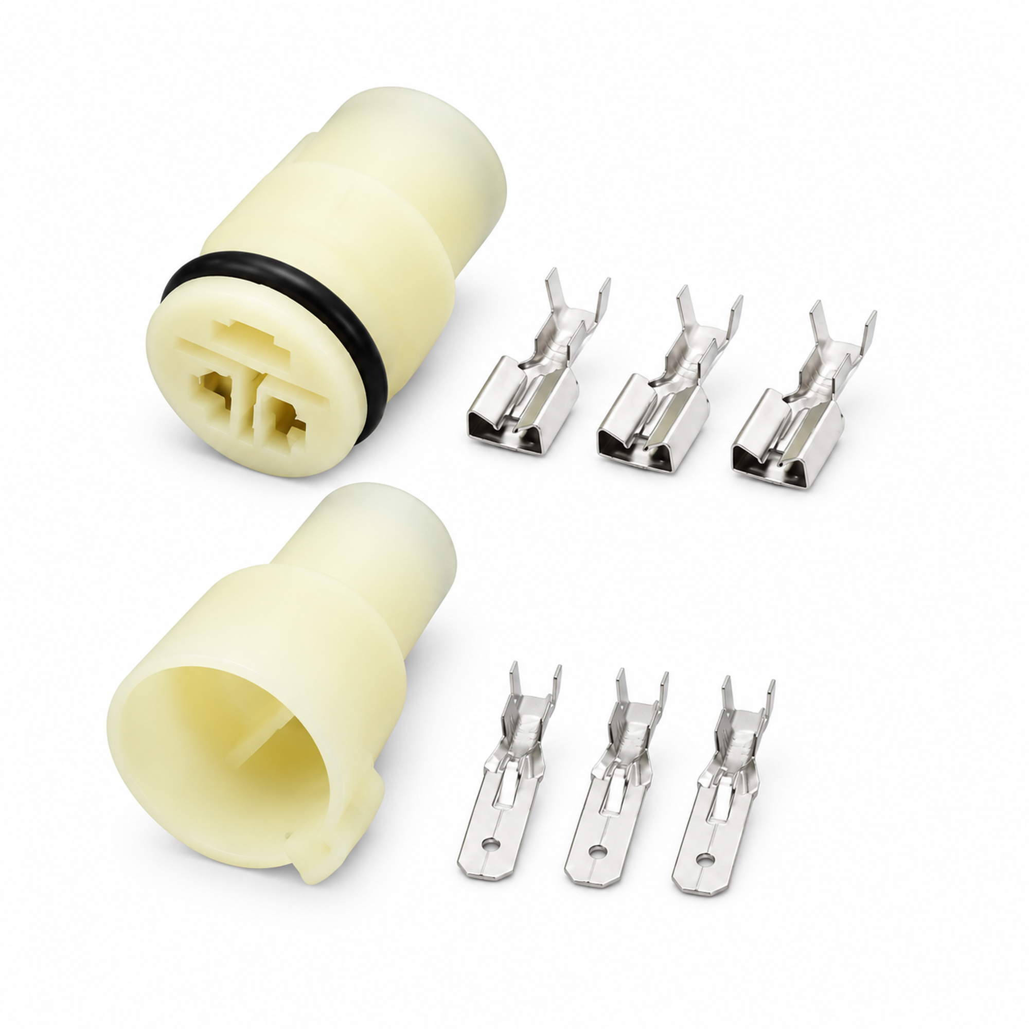 3 Pin 6.3mm Female & Male round generator pug oxygen sensor Automobile Waterproof Spark Connector plug – AX0258 – image 7