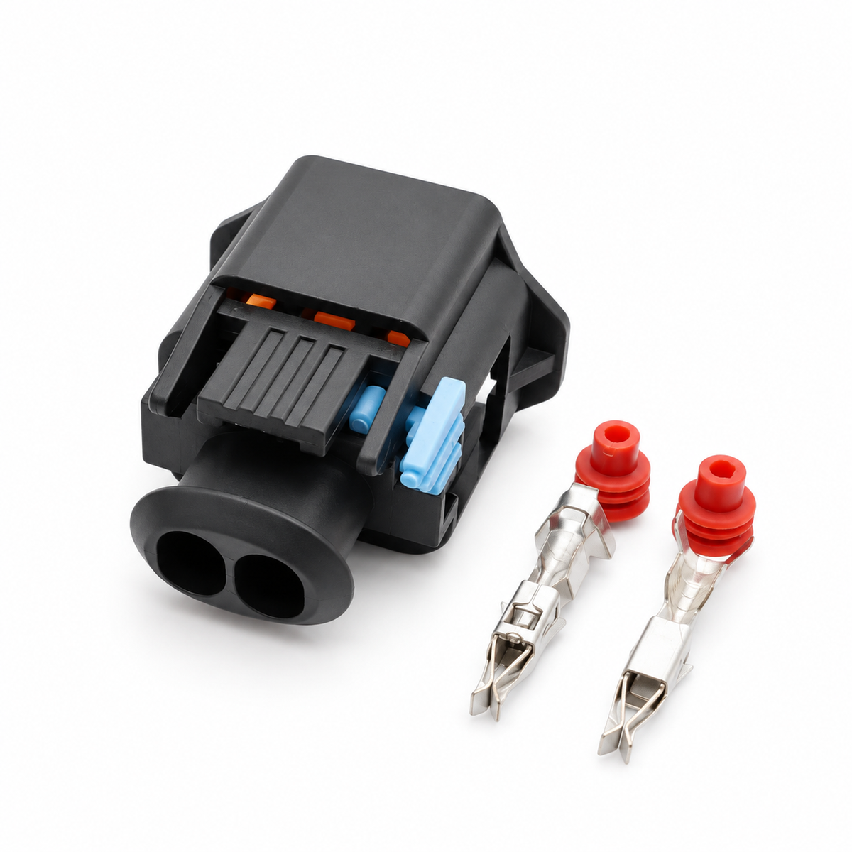 1 Set Delphi 2 Pin Waterproof Auto Connector Housing Plug with Wiring Harness Cable – Part Number 15397337 – AX0280 – image 1