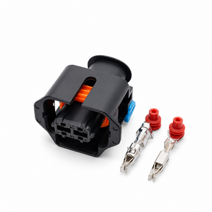 1 Set Delphi 2 Pin Waterproof Auto Connector Housing Plug with Wiring Harness Cable – Part Number 15397337 – AX0280 – image 2