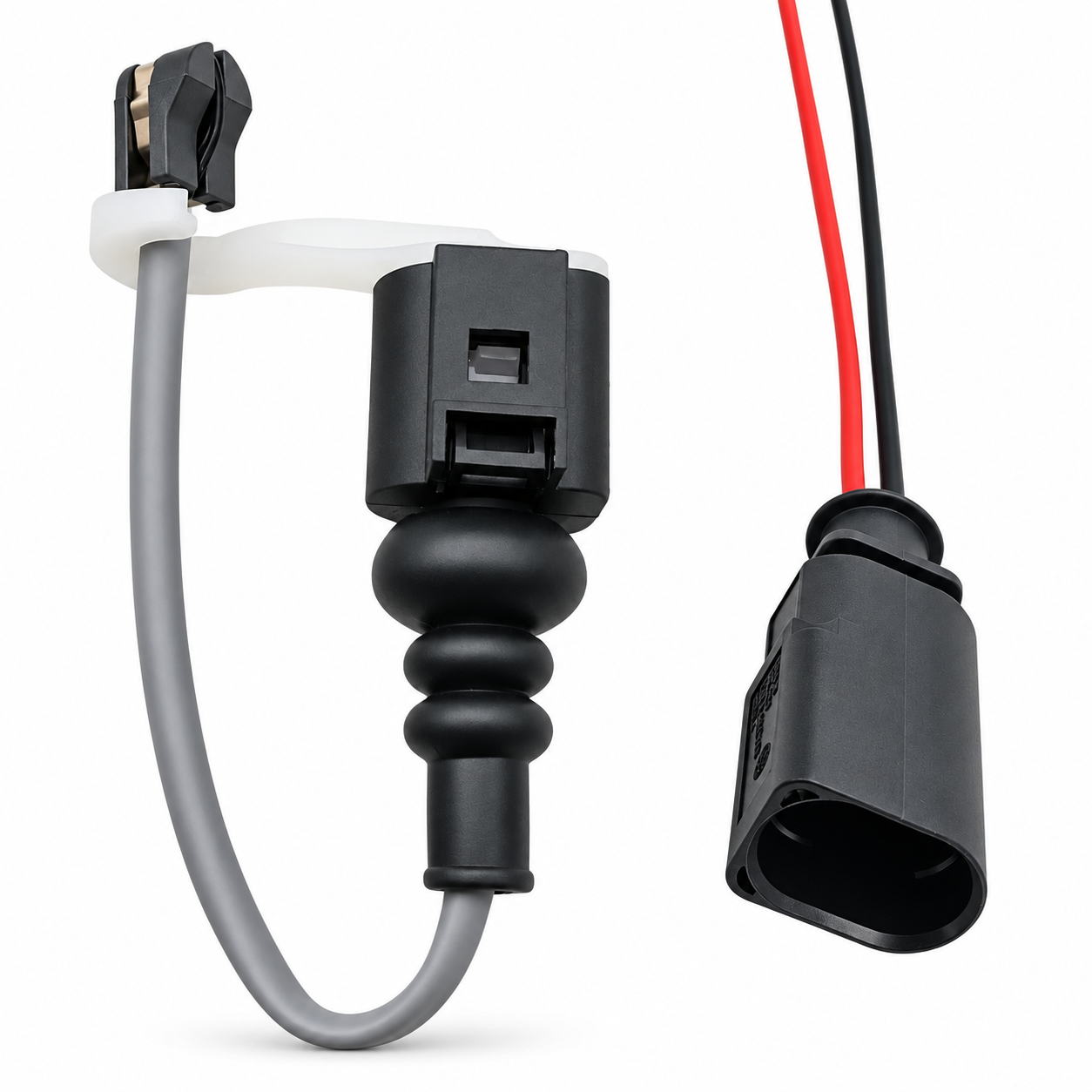 2 Pin Front Brake Pad Wear Sensor 8V0615437 with 1J0973802 Plug Audi VW Skoda Cupra